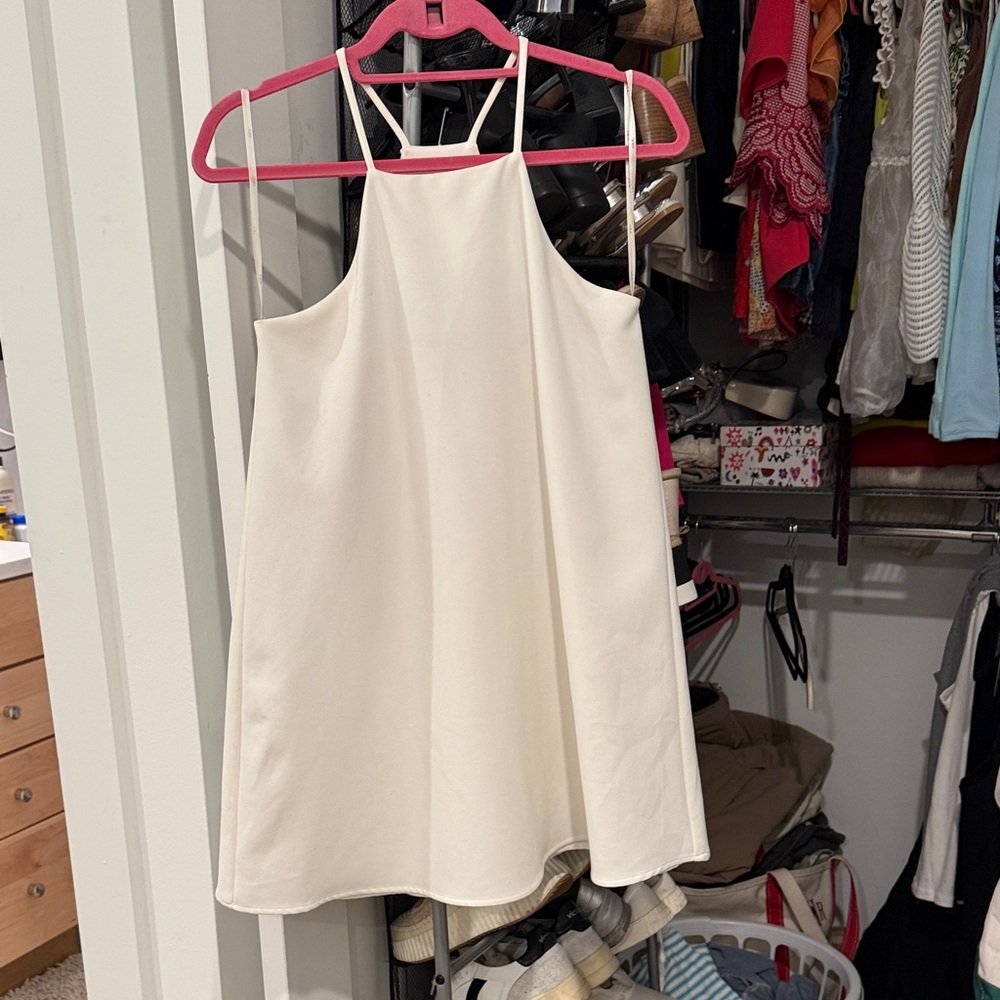J.O.A. White Halter Dress - Graduation, Rush etc